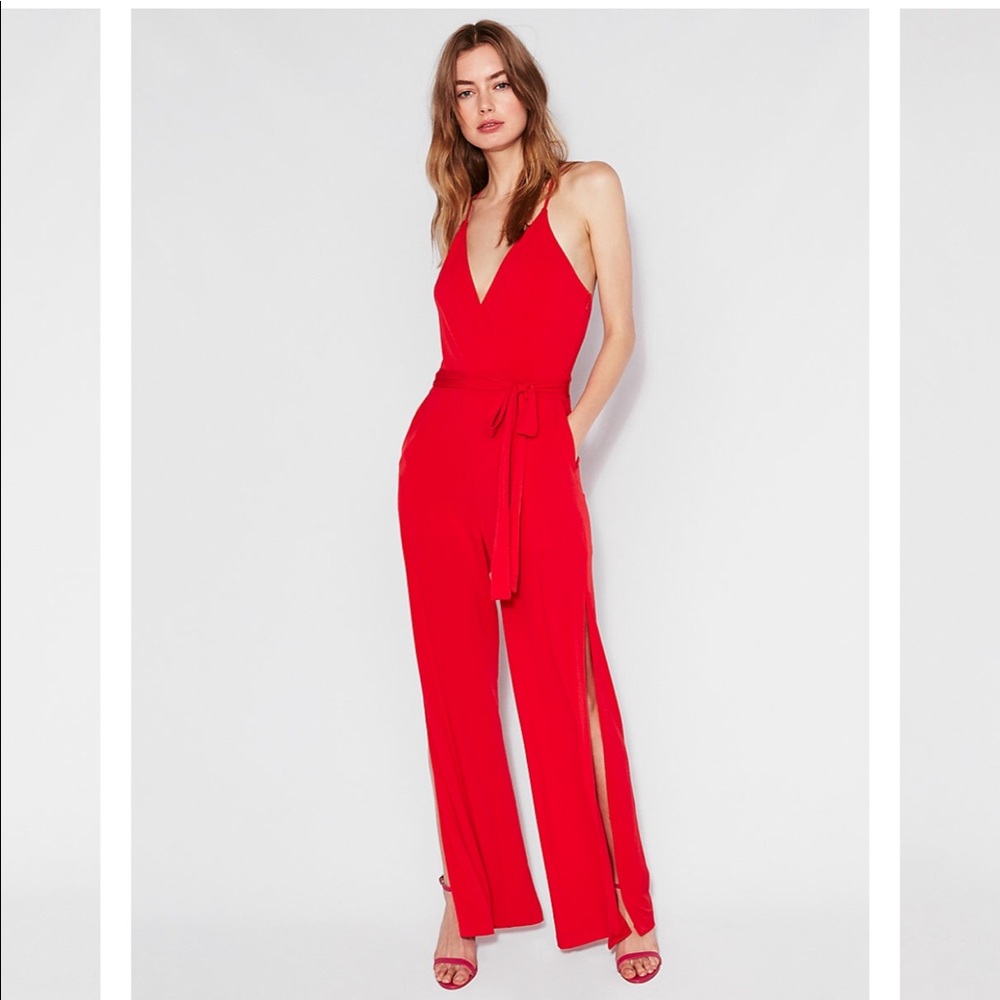 EXPRESS red jumpsuit- size XS!
